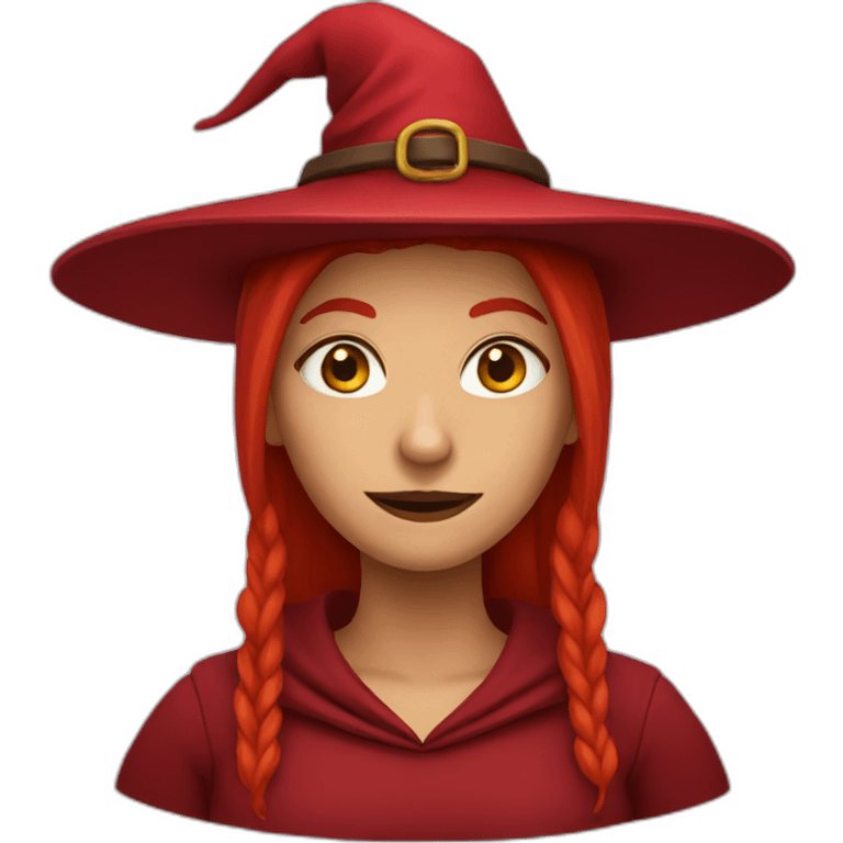 Red witch emoji