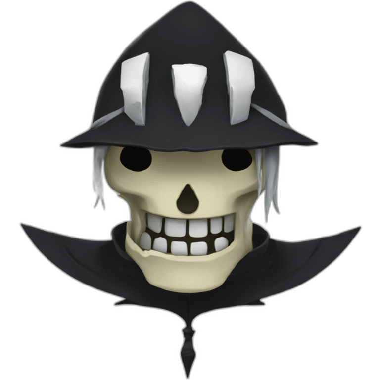 Lord Death soul eater anime black cartoon emoji