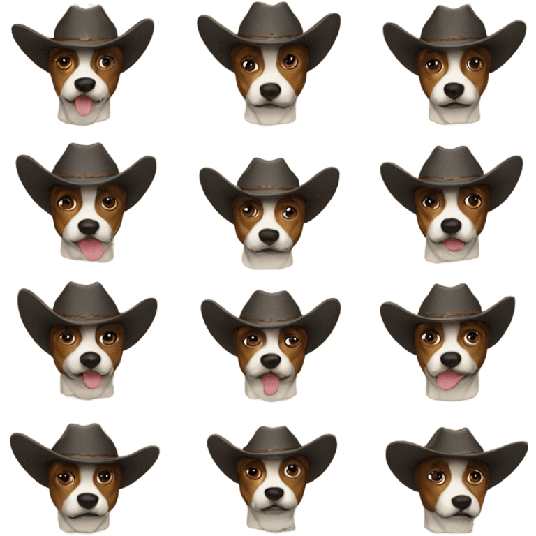 cowboy dog emoji