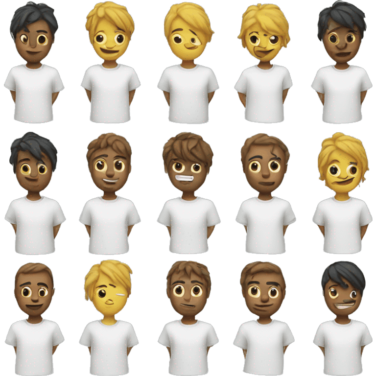 t-shirts in 3D emoji