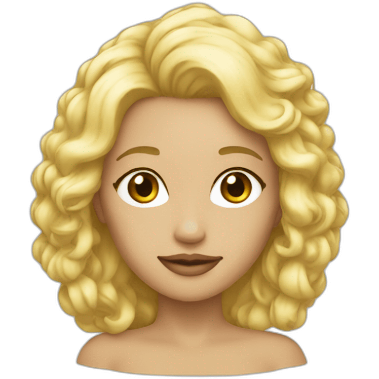 Blonde cheveux sale emoji