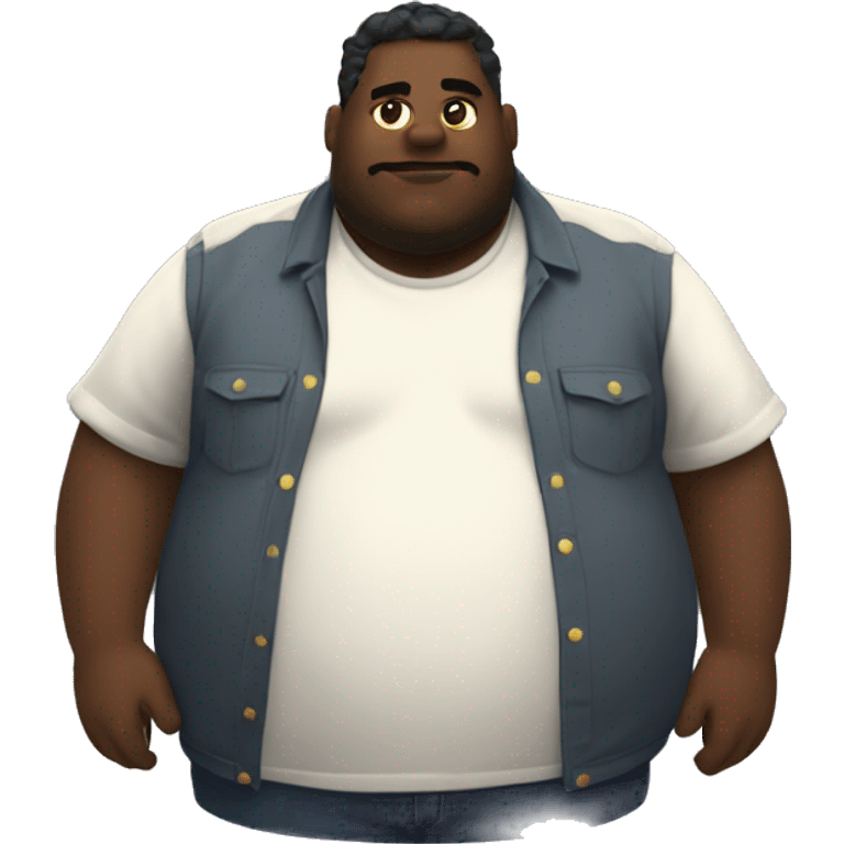 Fat discord mod WITH shirt BUT THE SKIN IS WHITE emoji