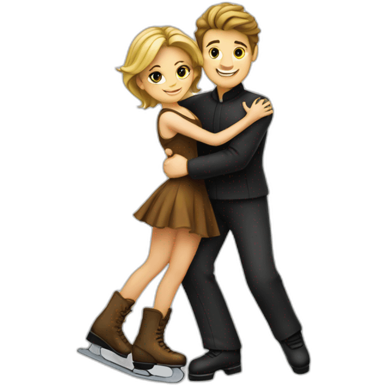 Patinage en couple emoji