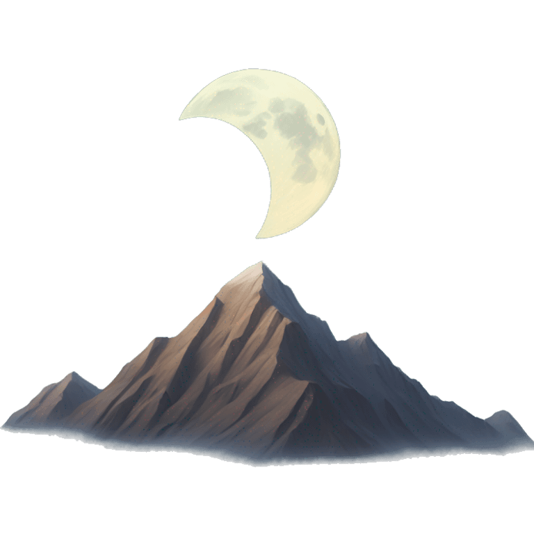 Mountain moon emoji