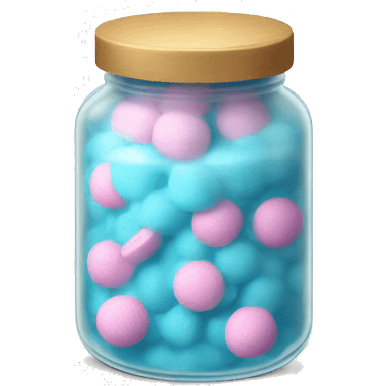 Jar of bath bombs emoji