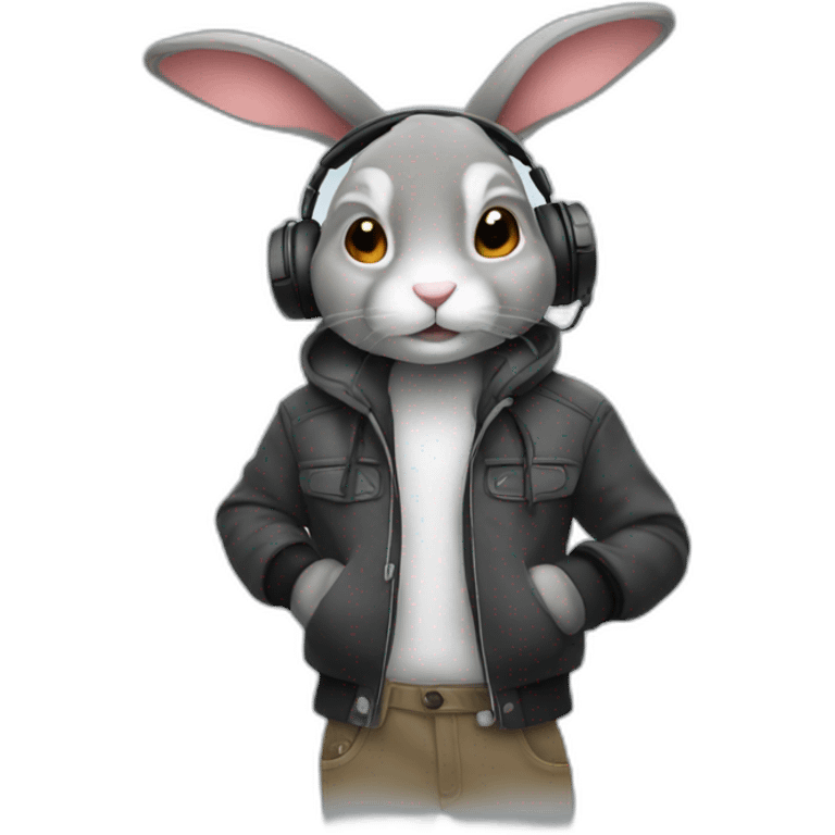 Dj rabbit emoji