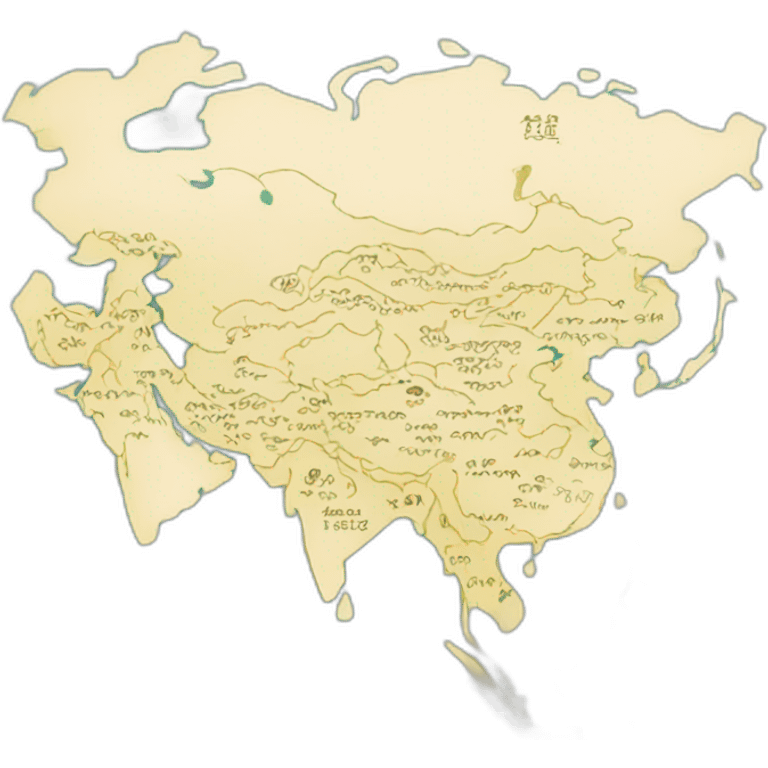 asia map emoji