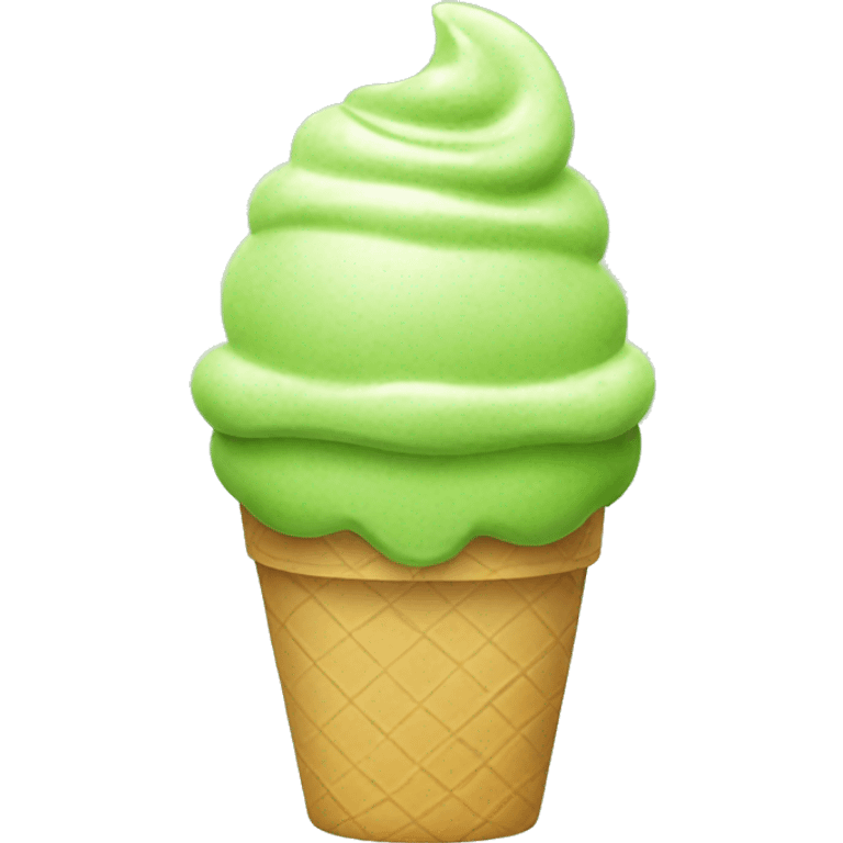 Matcha ice cream  emoji