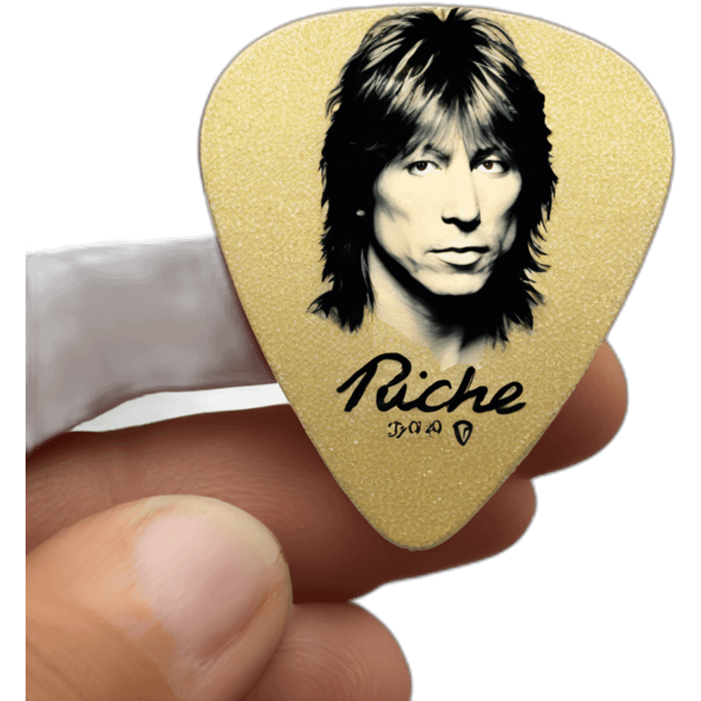 Richie sambora signature guitar pick emoji