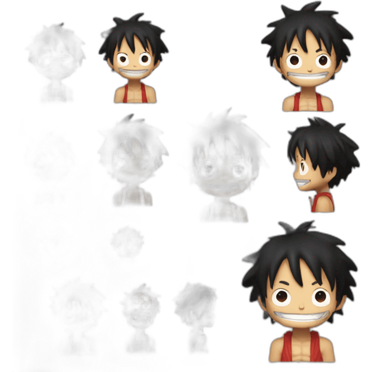 Luffy fait un doit d’honneur emoji