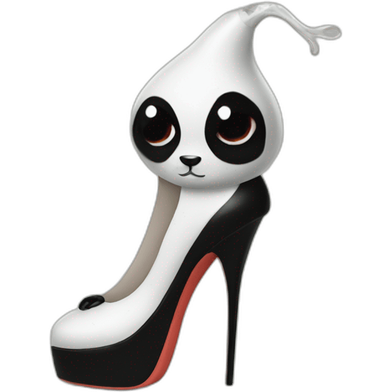 Squid panda in one face high heels emoji