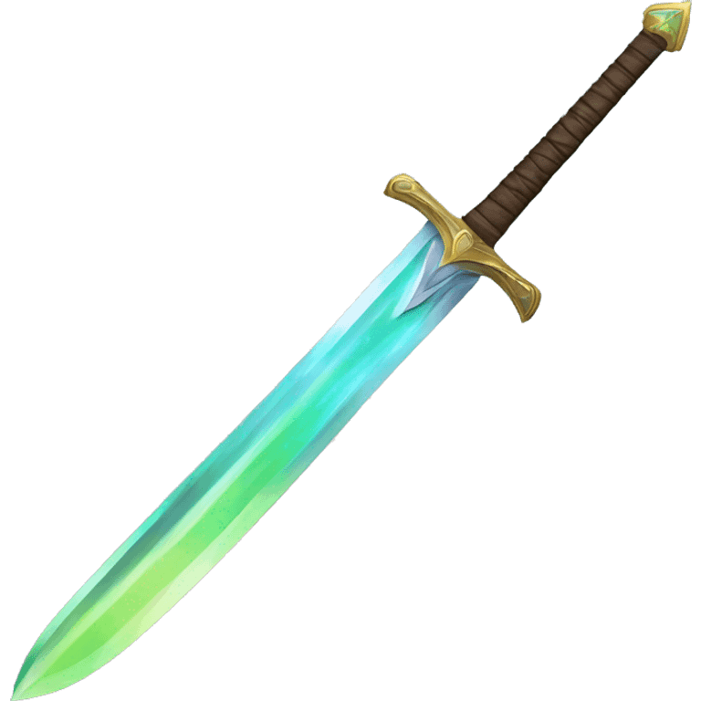 Aurora borealis sword emoji