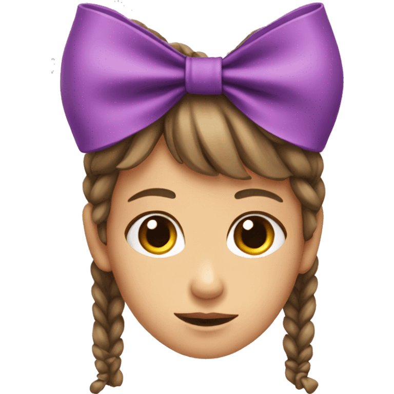 bow on girl emoji