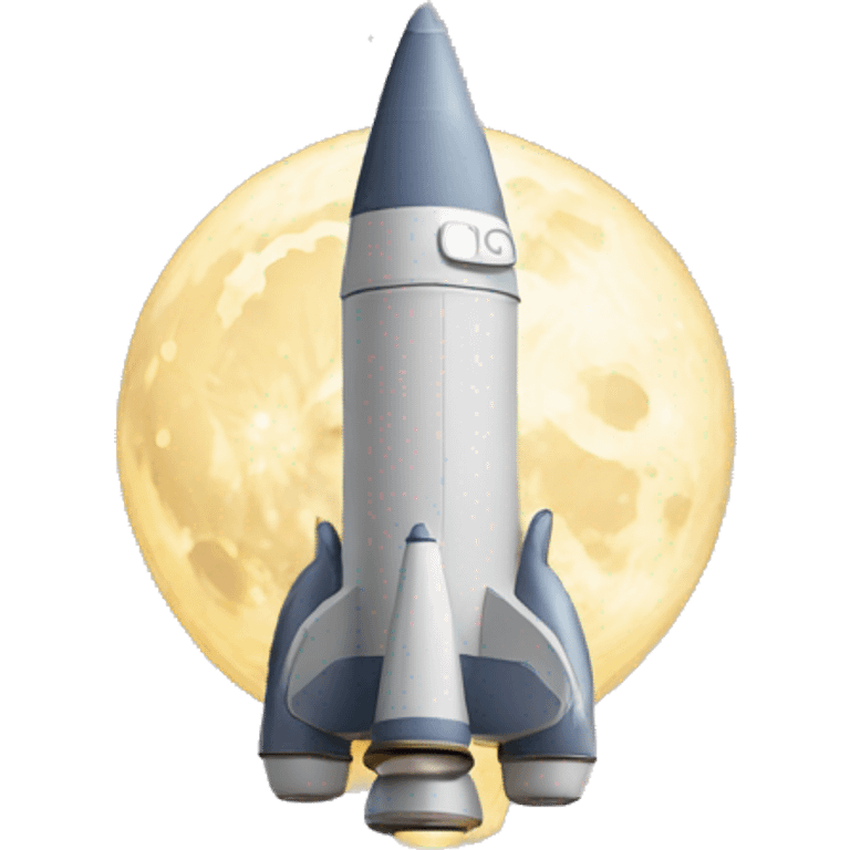 moon rocket emoji