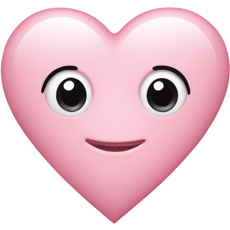 Light pink heart emoji