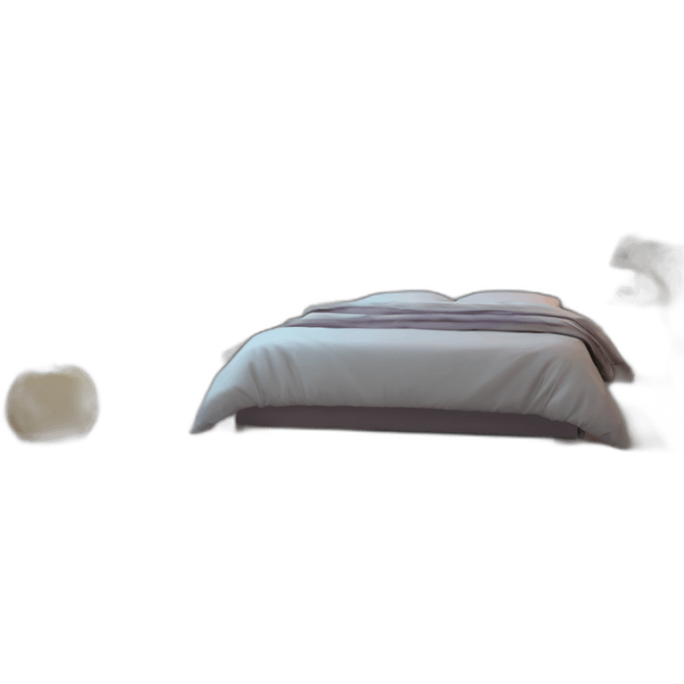 modern bedroom with leds emoji