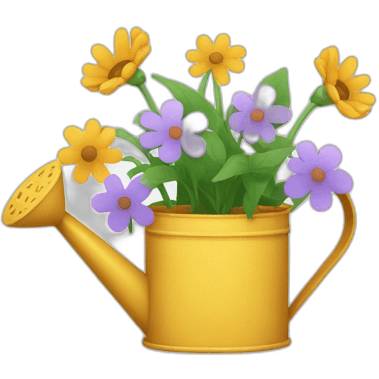 watering can with flowers emoji