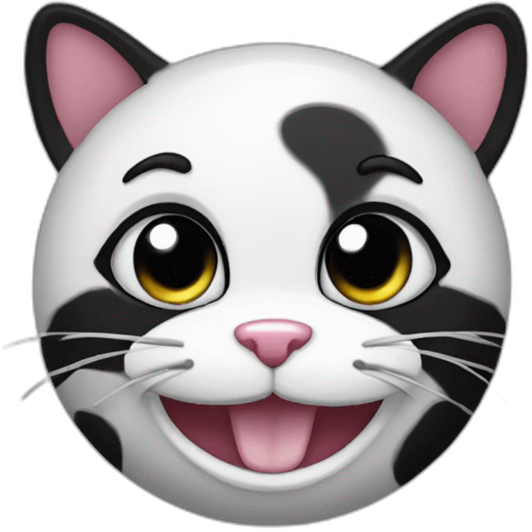 Oreo cat smiling emoji