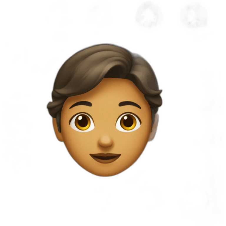 Tête jeune Fille gênée emoji