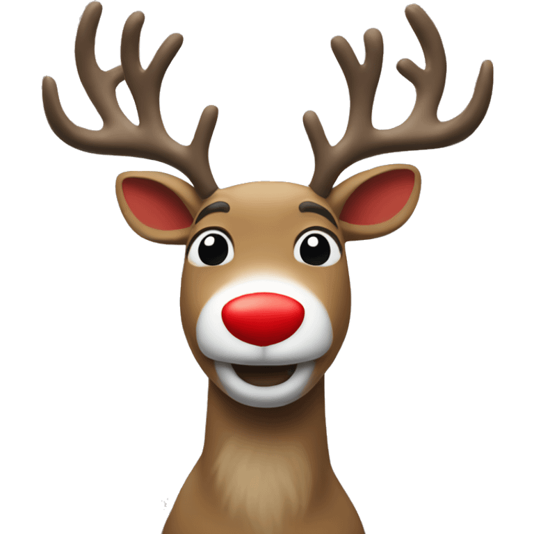 hess as red-nosed reindeer emoji