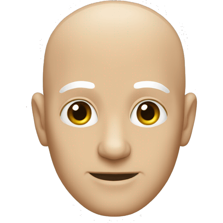 bald white man emoji