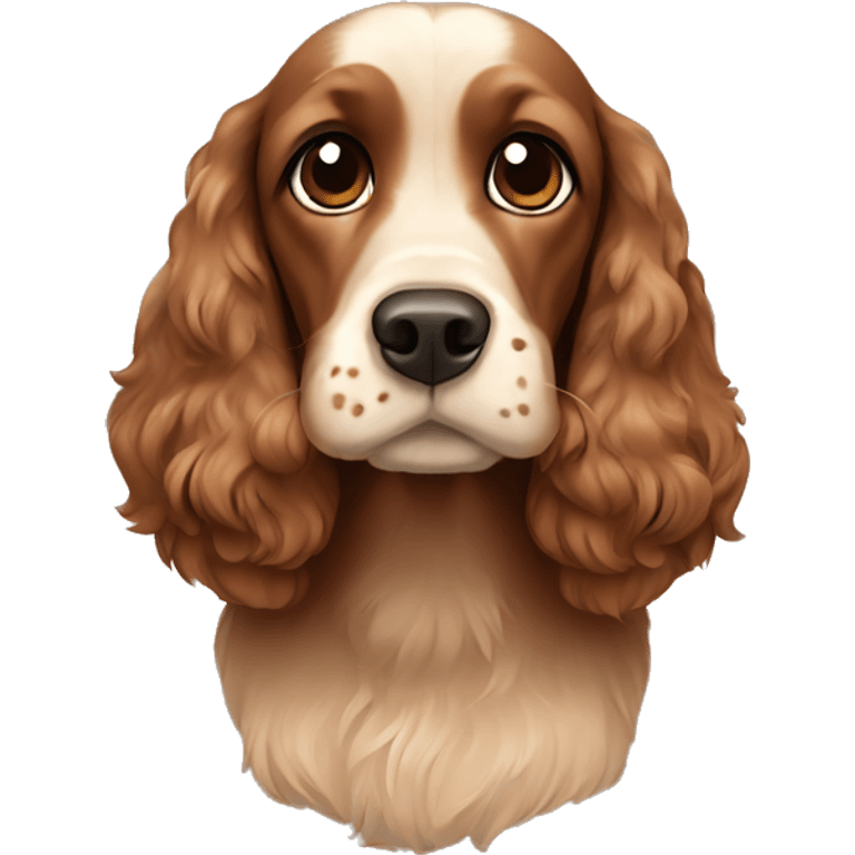 brown cocker spaniel emoji