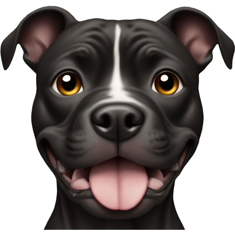 black pit bull face emoji