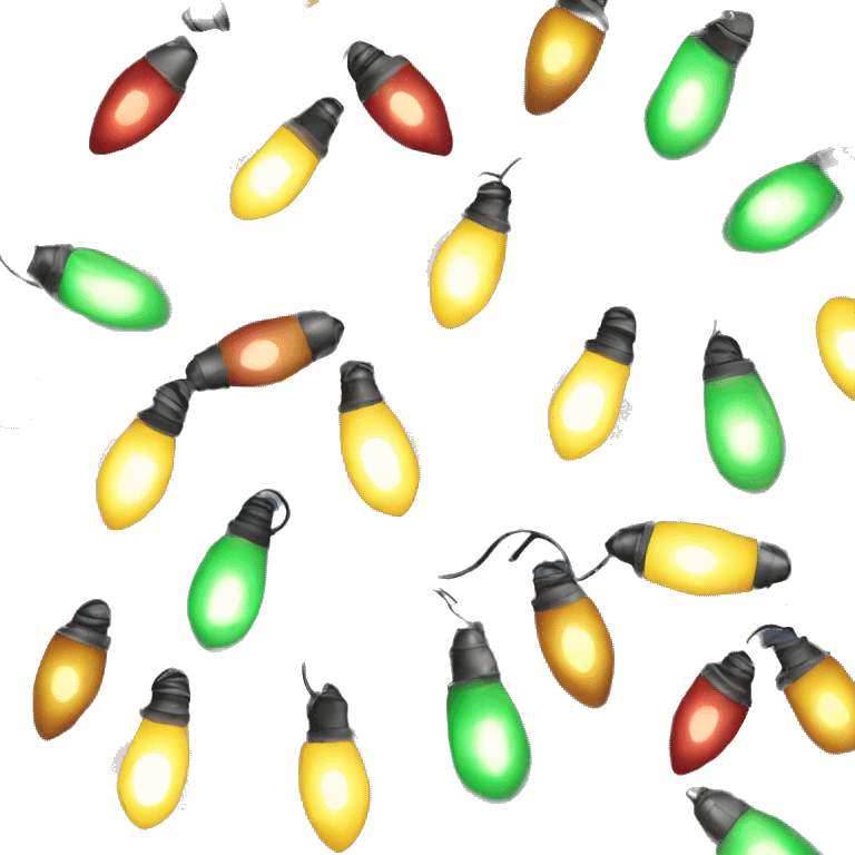 Christmas lights emoji