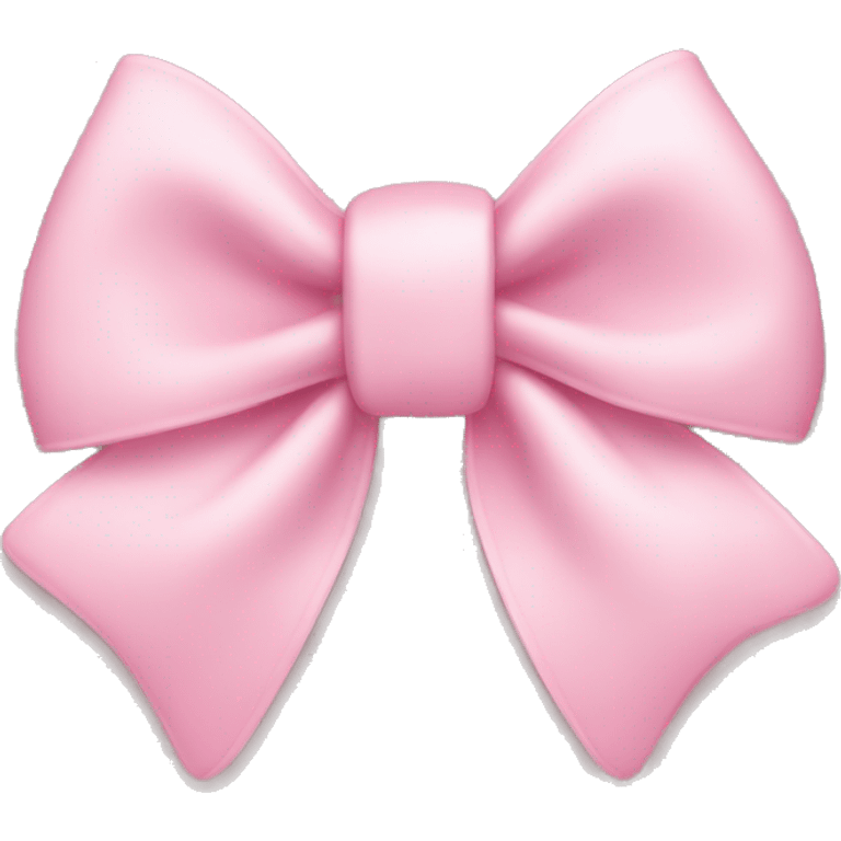 Pastel pink bow and stars emoji