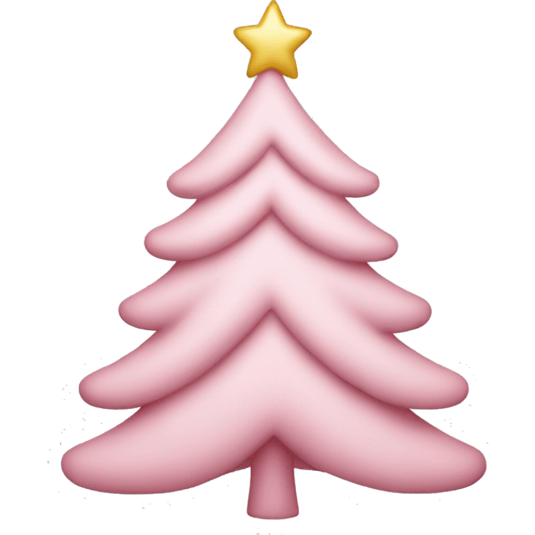 light pink christmas tree  emoji