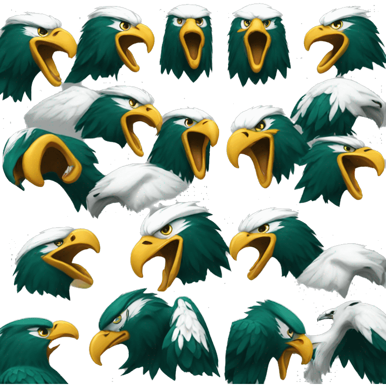 Eagles screaming  emoji