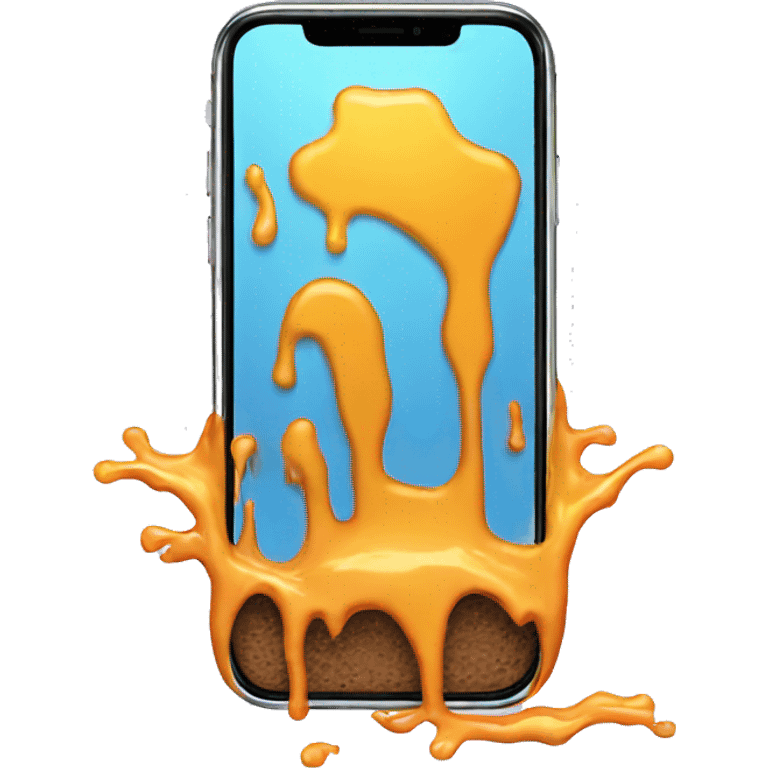 melted iPhone emoji