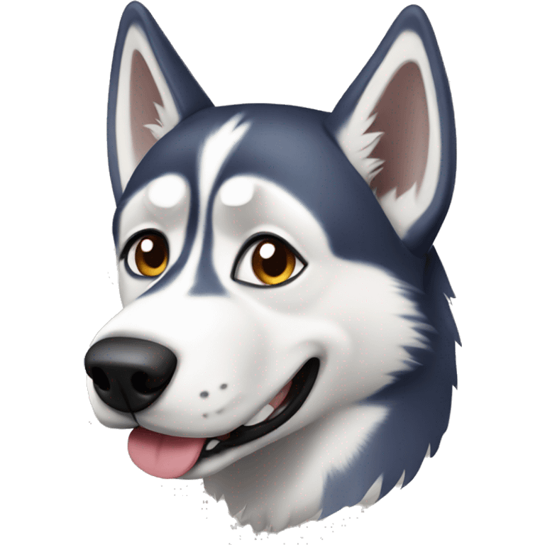 Husky dog emoji