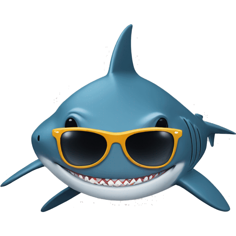 shark with sunglasses emoji