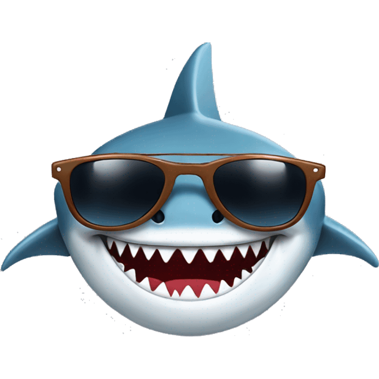 shark with sunglasses  emoji