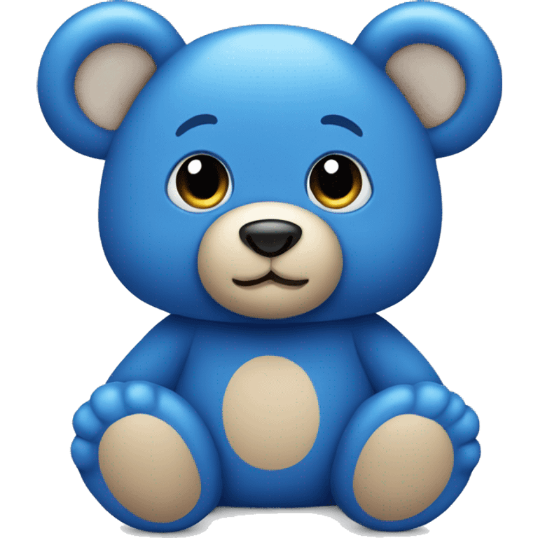 Blue teddy bear emoji