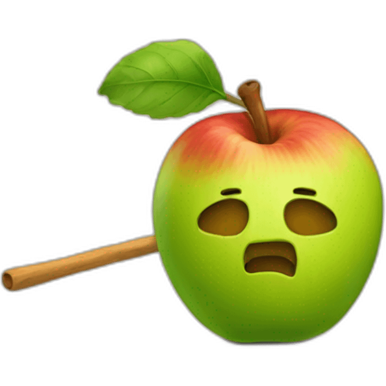 pomme avec une fléche emoji