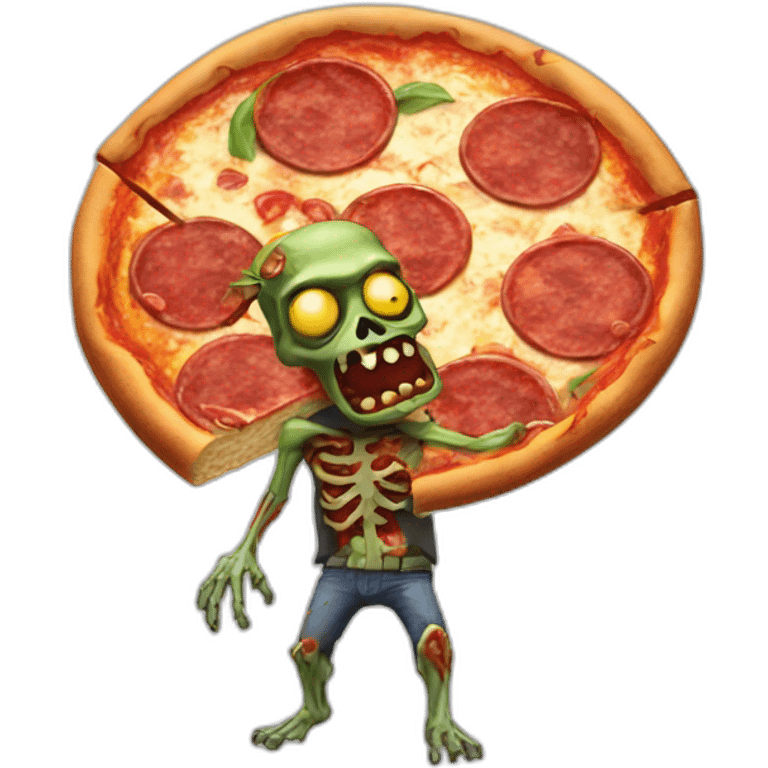 Pizza zombie emoji