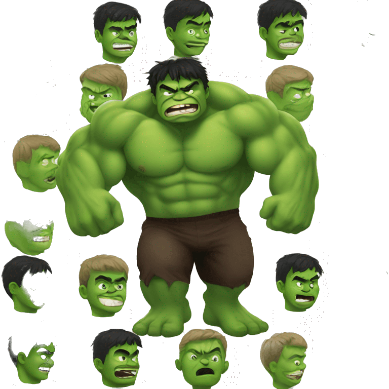 Hulk funny emoji