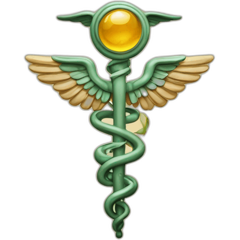 The Hermes caduceus emoji