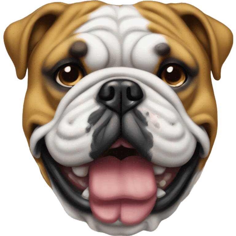 english bulldog no trespassing sign emoji