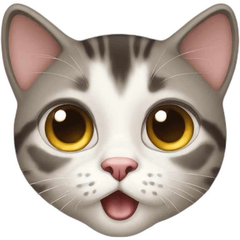 Shocked wide eyes cat emoji