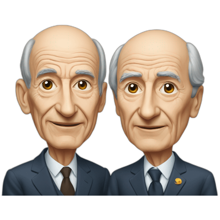 giscard and mitterand débat emoji