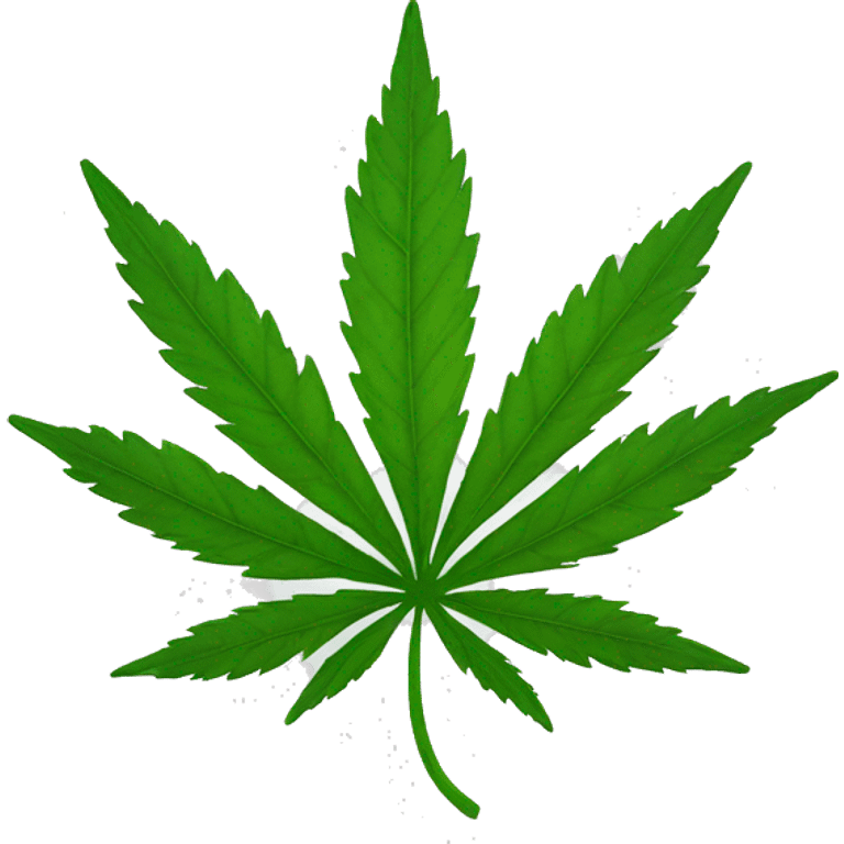 a weed leaf emoji