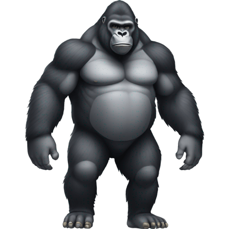 Silverback Gorilla Full Body emoji