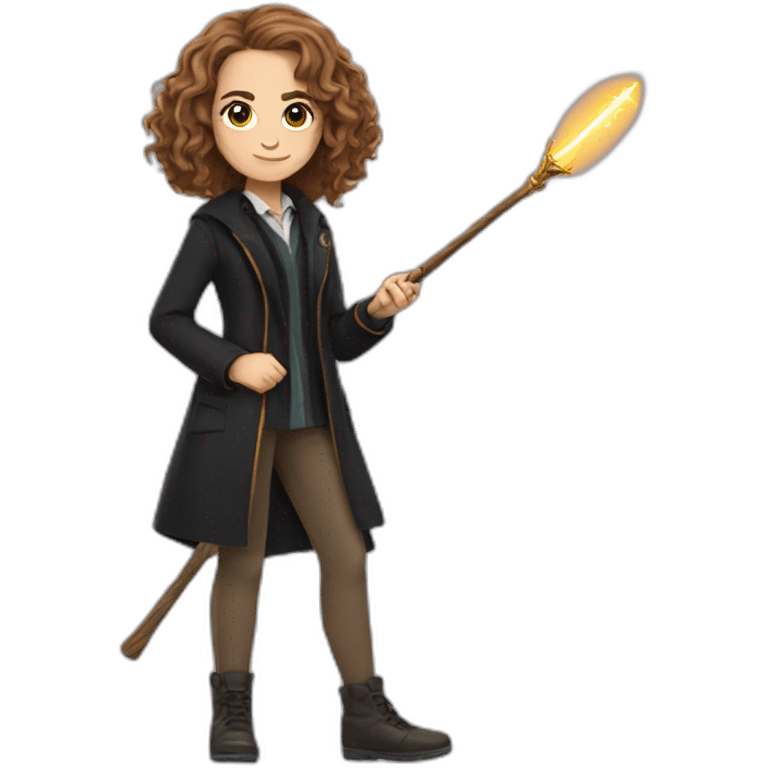 Hermione Granger with madgic wand emoji