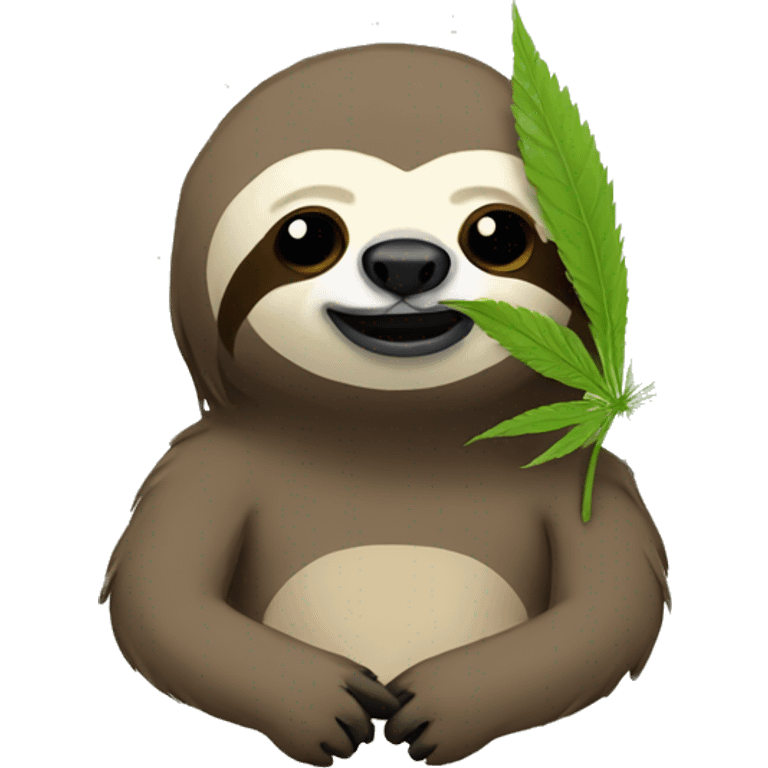 weed sloth emoji