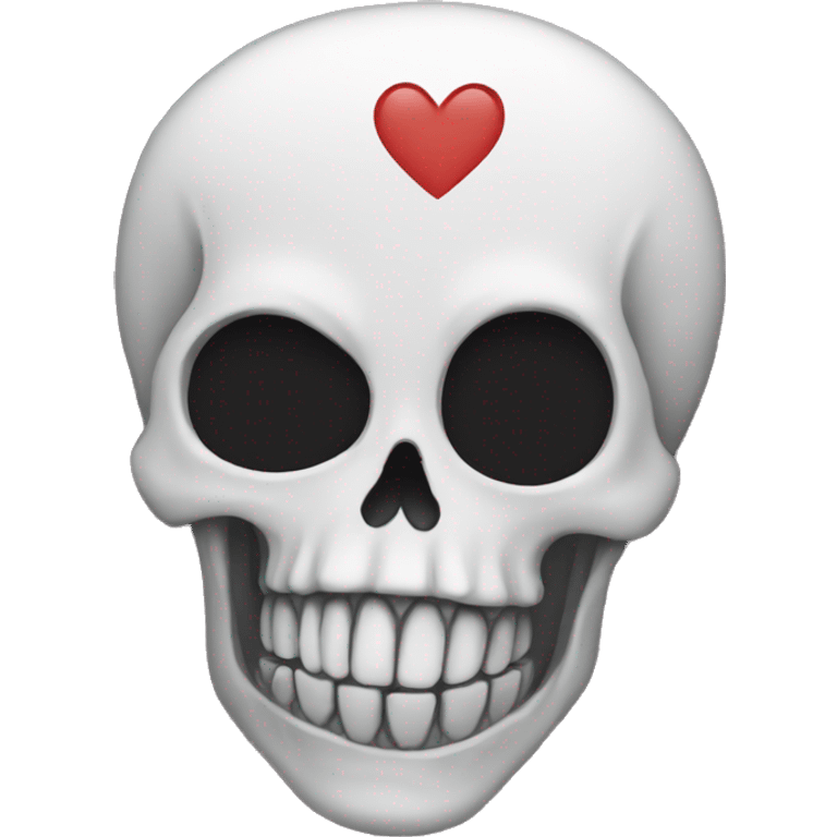 emo skull heart emoji