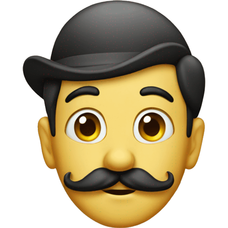 Pinocchio lies with a mustache emoji