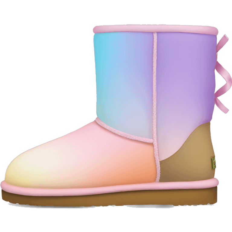 Pastel gradient hue uggs emoji